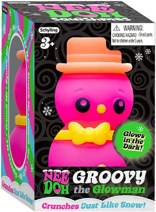 Schylling, Nee Doh Squishmas Groovy Glowman - Basically Bows & Bowties