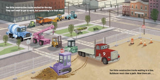 Penguin Random House, 10 Little Construction Trucks Board Book - Basically Bows & Bowties