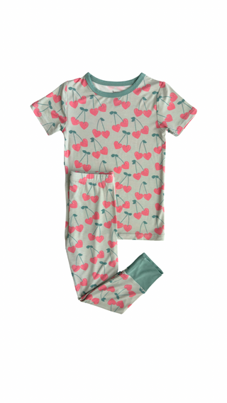 In My Jammers Mint Cherry S/S 2pc PJ Set