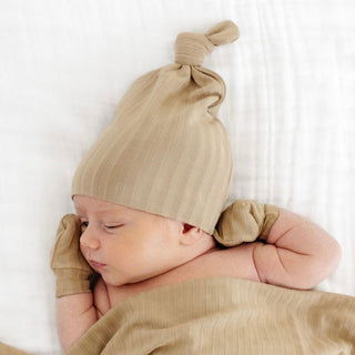 Lou Lou and Company Ribbed Top Knot Hat - Jake