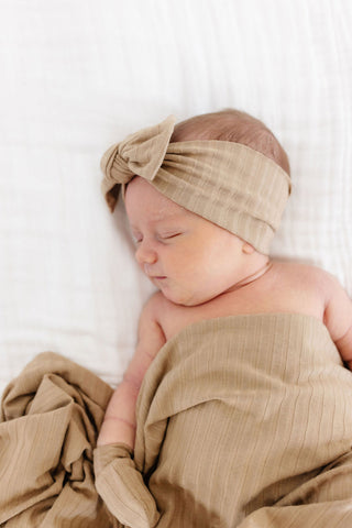 Lou Lou and Company Ribbed Swaddle Blanket - Jake