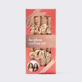 Kitsch, Kitsch Satin Heatless Curling Set - Champagne - Basically Bows & Bowties