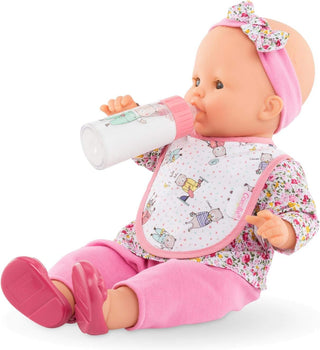 Corolle Bib & Magic Milk Bottle Set 14" & 17" Dolls, Corolle, Baby Doll, Bottle & Bib Set, cf-type-dolls, cf-vendor-corolle, Corolle, Corolle Baby Doll, Corolle Doll, Corolle Mealtime Set, Do