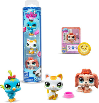 Schylling, Littlest Pet Shop Pet Trio Tube - Basically Bows & Bowties