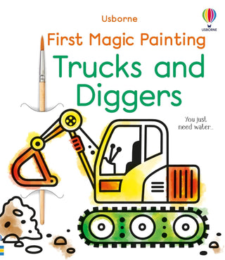 First Magic Painting Trucks and Diggers Activity Book