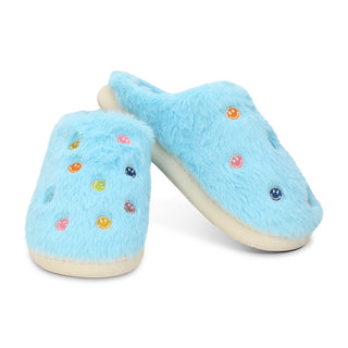 Iscream You Make Me Smile Slippers, Iscream, cf-size-medium-shoes-size-4-6, cf-size-small-shoe-size-1-3, cf-type-slipper, cf-vendor-iscream, Furry Slipper, Gifts for Tween, girl gift, Girl gi