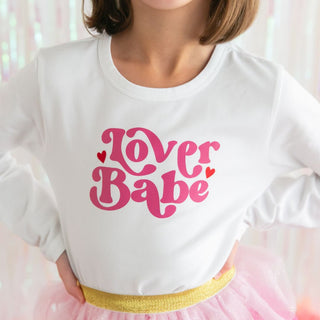 Sweet Wink, Sweet Wink Lover Babe Valentine's Day L/S White Tee - Basically Bows & Bowties