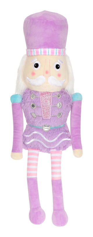 Iscream Lavender Nutcracker Plush, Iscream, All Things Holiday, Candy Nutcracker Plush, cf-type-stuffed-animals, cf-vendor-iscream, Icream pillow, Iscream, Iscream Christmas, Iscream Nutcrack