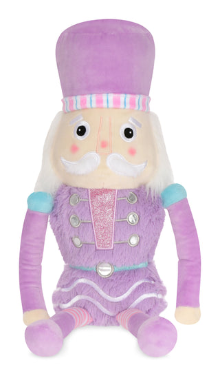 Iscream Lavender Nutcracker Plush, Iscream, All Things Holiday, Candy Nutcracker Plush, cf-type-stuffed-animals, cf-vendor-iscream, Icream pillow, Iscream, Iscream Christmas, Iscream Nutcrack