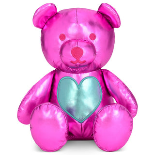 Iscream Beary Sweet Metallic Plush, Iscream, Bear, Birthday Girl, cf-type-stuffed-animal, cf-vendor-iscream, EB Girls, Gifts for Girls, Gifts for Tween, Happy Birthday, Iscream Stuffed Animal