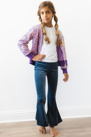 Mila & Rose, Mila & Rose Sequin Jacket - Purple - Basically Bows & Bowties