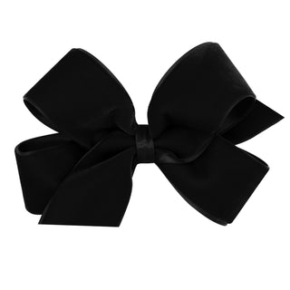 Wee Ones, Medium Classic Velvet Hair Bow on Clippie - Basically Bows & Bowties