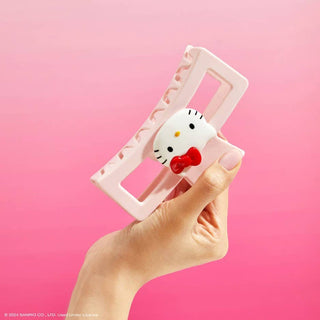 Hello Kitty x Kitsch Recycled Jumbo Open Claw Clip - Kitty Face