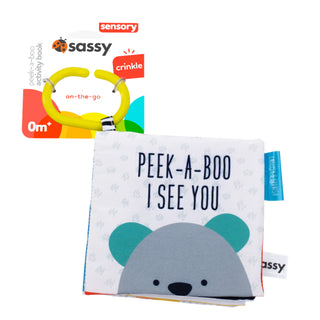 Sassy Baby Black and White Peek A Boo Book