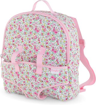 Corolle Floral  Backpack Baby Doll Carrier - Fits 12" Dolls