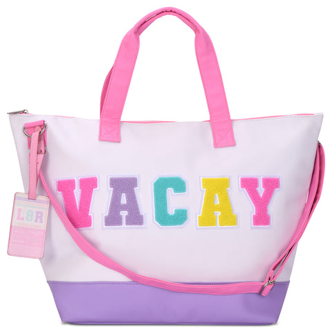 Iscream Vacay Weekender Bag & Luggage Tag Set, Iscream, Bag for Camp, Camp Bag, cf-type-bag, cf-vendor-iscream, Gift for Camp, Gifts for Girls, Iscream, Iscream Bag, Iscream Overnight Bag, is