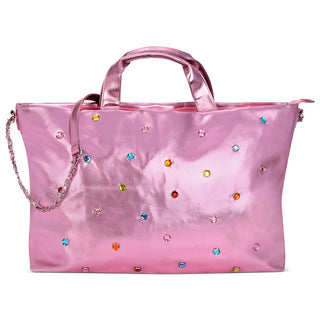 Iscream Pink Candy Gem Overnight Bag, Iscream, Bag for Camp, Camp Bag, cf-type-bag, cf-vendor-iscream, Gift for Camp, Gifts for Girls, Iscream, Iscream Bag, Iscream Overnight Bag, iscream-sho