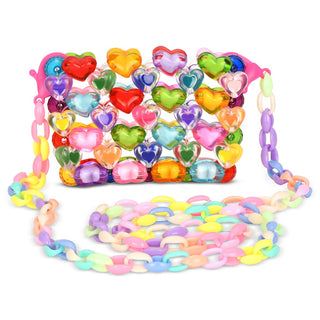 Iscream Hearts Beaded Crossbody Bag