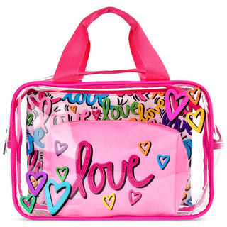 Iscream Corey Paige Love Letters Cosmetic Bag Trio