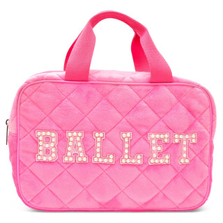 Iscream Ballet Quilted Large Cosmetic Bag