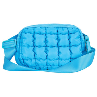 Iscream Bright Blue Quilted Belt Bag