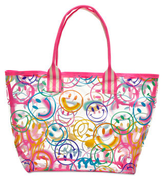 Iscream Smiles Everywhere Clear Tote Bag