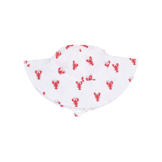 Angel Dear Muslin Wide Brim Sunhat - Lobster