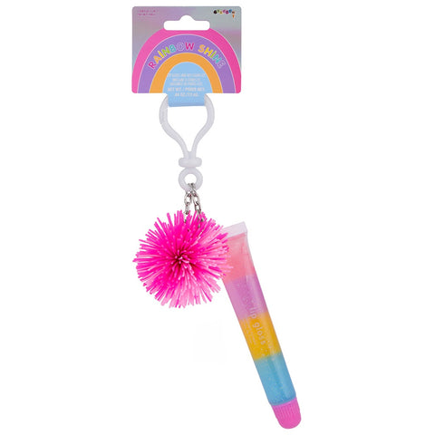 Lip gloss Keychain Pink Disco