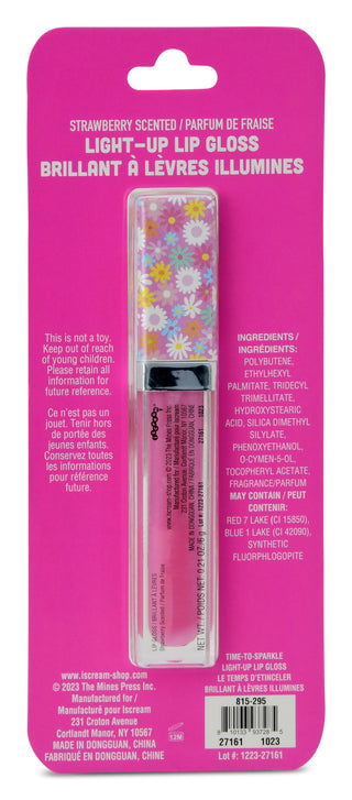 Iscream Time To Sparkle Light Up Lip Gloss