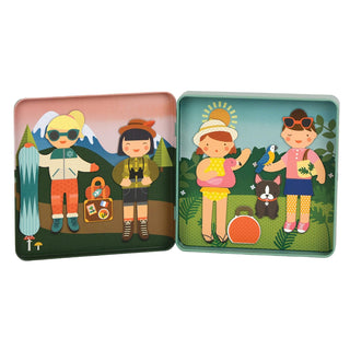 Petit Collage Magnetic Play Set Little Travelers – Mix & Match Magnetic Game Board