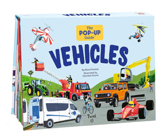 Hachette, The Pop-Up Guide: Vehicles Hardcover Book - Basically Bows & Bowties