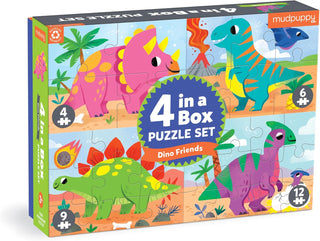 Hachette, Mudpuppy Dino Friends 4-in-a-Box Puzzle Set - Basically Bows & Bowties