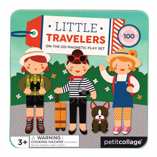 Petit Collage Magnetic Play Set Little Travelers – Mix & Match Magnetic Game Board