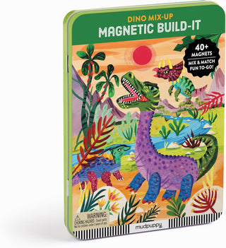 Mudpuppy Dino Mix-Up – Magnetic Build-It Travel Friendly Game