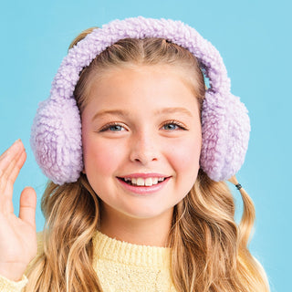 Iscream Purple Sherpa Earmuffs, Iscream, All Things Holiday, cf-type-earmuffs, cf-vendor-iscream, Ear Muffs, Iscream, Iscream Earmuffs, Iscream Tie Dye, iscream-shop, Sherpa, Earmuffs - Basic