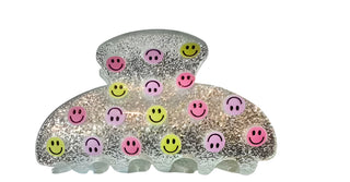 Lil Darlings Sparkle Smiley Face Hair Clip Claw