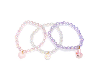 Great Pretenders Happy Bunny Bracelet 3pc Set, Great Pretenders, Bracelet, cf-type-bracelet, cf-vendor-great-pretenders, Creative Education, Easter, Easter Basket Ideas, Easter Bracelets, EB 