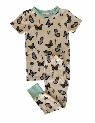 In My Jammers Butterfly S/S 2pc PJ Set, In My Jammers, Bamboo, Bamboo Pajamas, Butterflies, Butterfly, cf-size-3t, cf-size-4t, cf-size-5t, cf-size-6t, cf-size-7-8y, cf-type-pajamas, cf-vendor