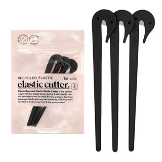 Kitsch Eco-Friendly Elastic Cutters 3pc Set - Black