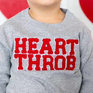 Sweet Wink, Sweet Wink Heart Throb Patch Valentine's Day Sweatshirt - Basically Bows & Bowties