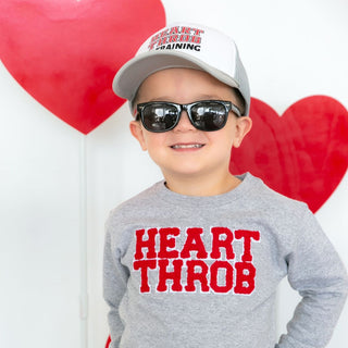 Sweet Wink, Sweet Wink Heart Throb Patch Valentine's Day Sweatshirt - Basically Bows & Bowties