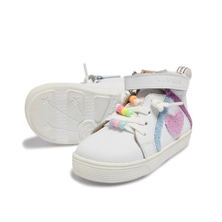 Shooshoos, Shooshoos Wonderwall Kids Leather Sneakers - Basically Bows & Bowties