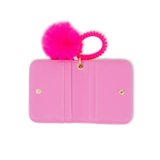 Zomi Gems Pom Pom Pop Id Wallet - Hot Pink