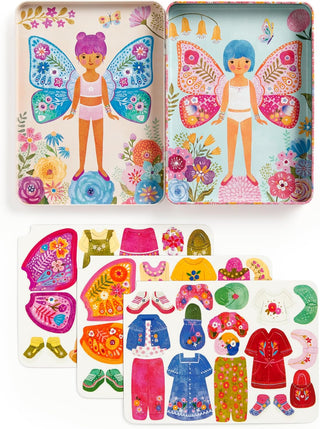 Mudpuppy Butterfly Bliss – Magnetic Dress Up Set Travel Friendly Game