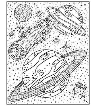 Space Magic Painting Activity Book