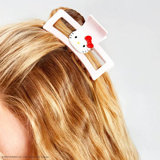 Hello Kitty x Kitsch Recycled Jumbo Open Claw Clip - Kitty Face