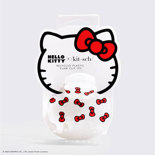 Hello Kitty x Kitsch Recycled Puffy Claw Clip - Kitty Bows