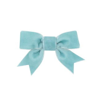 Mini Velvet Bow Tie w/Fancy Tails on Clippie, Wee Ones, cf-type-hair-bow, cf-vendor-wee-ones, Holiday Hair Bow, Streamer Bow, Velvet Bow, Velvet Hair Bow, Wee Ones, Wee Ones Hair Bow, Hair Bo