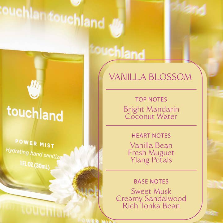 Touchland Power Mist - Vanilla Blossom | Basically Bows & Bowties