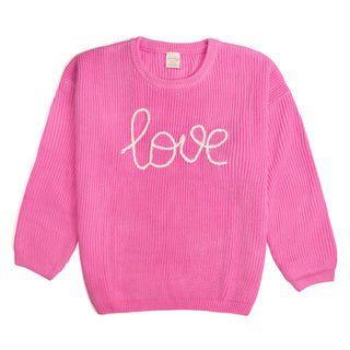 Sweet Wink Love Valentine's Day Knit Adult Sweater